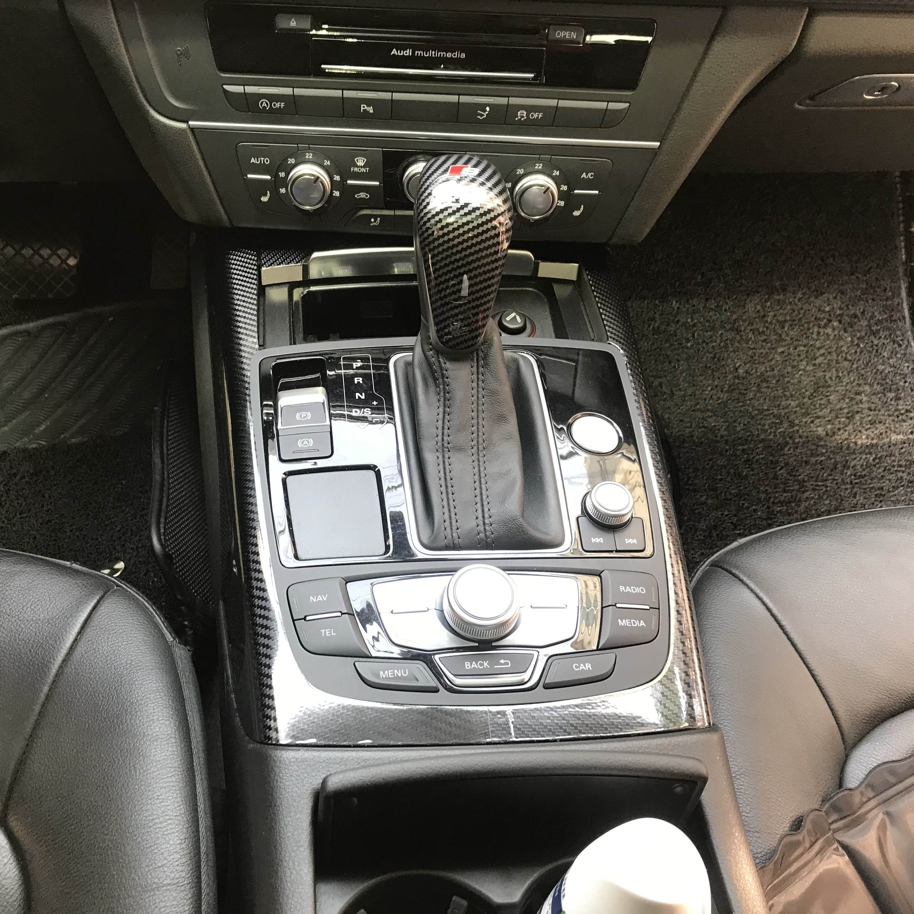 Car Interior Center Console Panel Türgriff 3d / 5d Carbon-faser