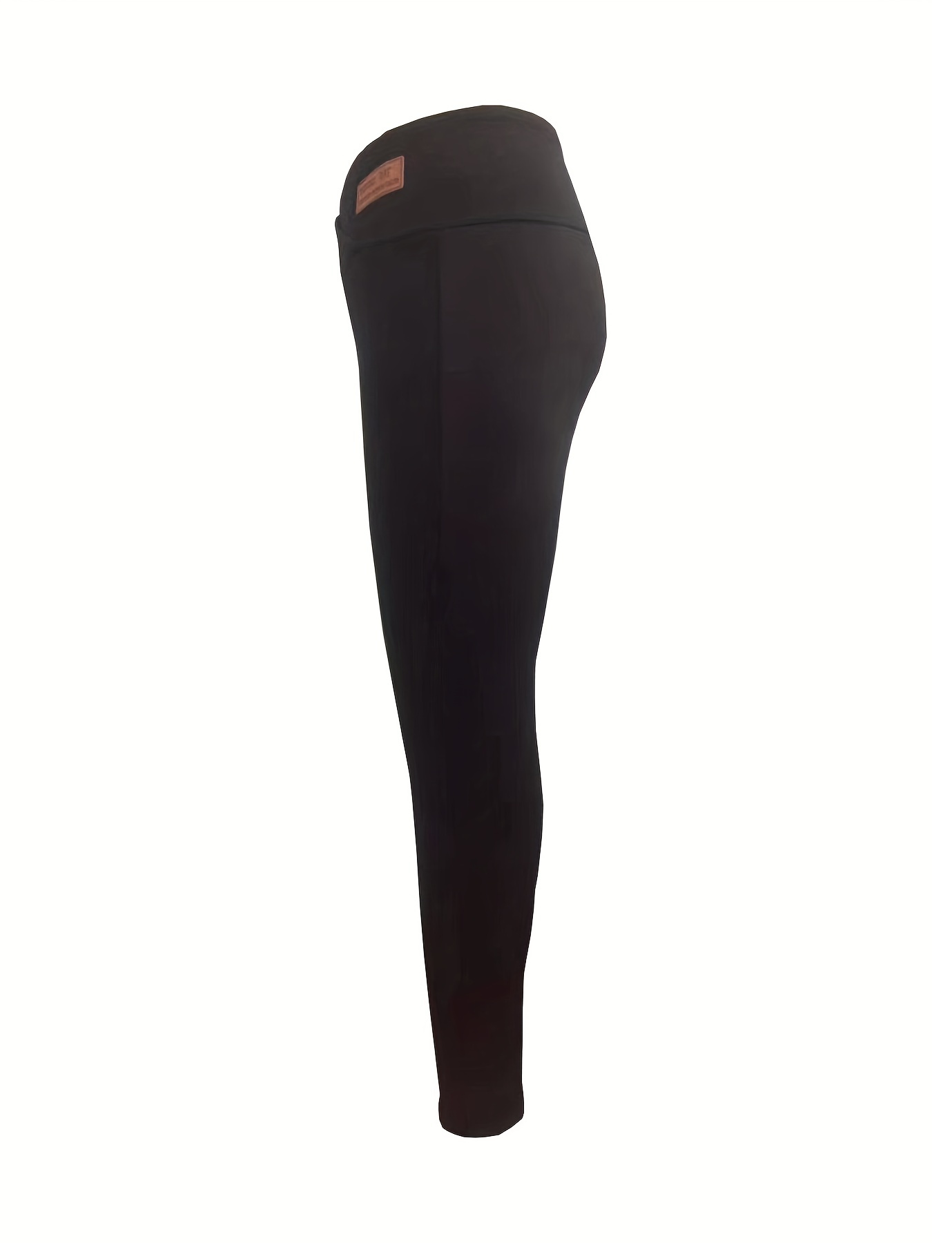 Leggings Térmicos De Invierno, Leggings Casuales Sólidos De Cintura Alta  Para Otoño E Invierno, Ropa De Mujer