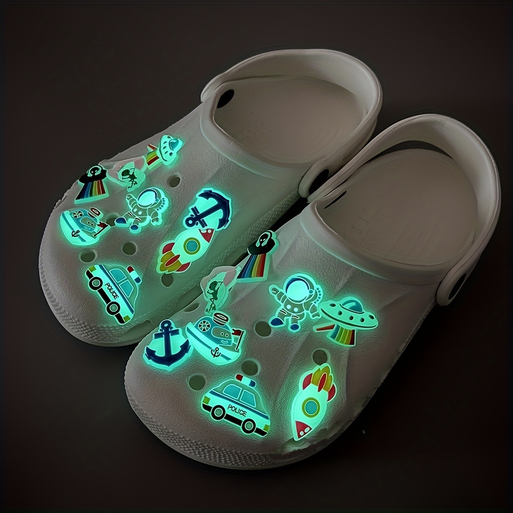 Luminous Letter Shoes Charms Set For Clogs Jigs Bubble Side - Temu Italy
