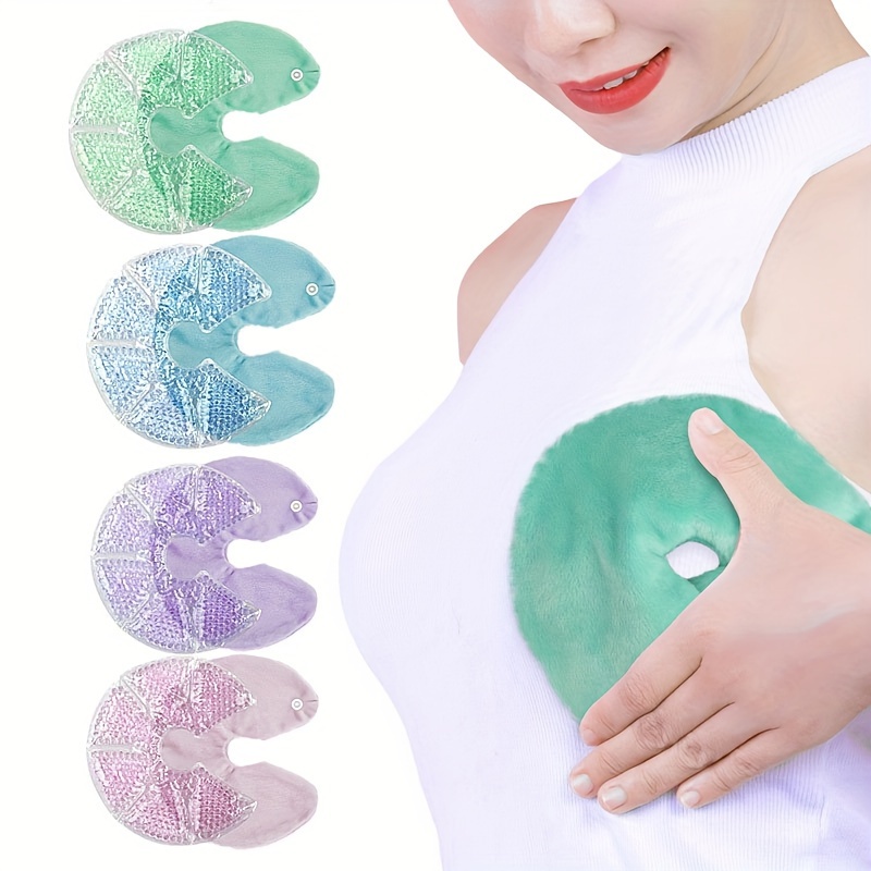 1pc Gel Beads Hot And Cold Compress Breast Pads With A Protective Cover  Postpartum Breast Milk Hot Anti Clogging Ice Soothing Breast Pads - Health  & Household - Temu Canada