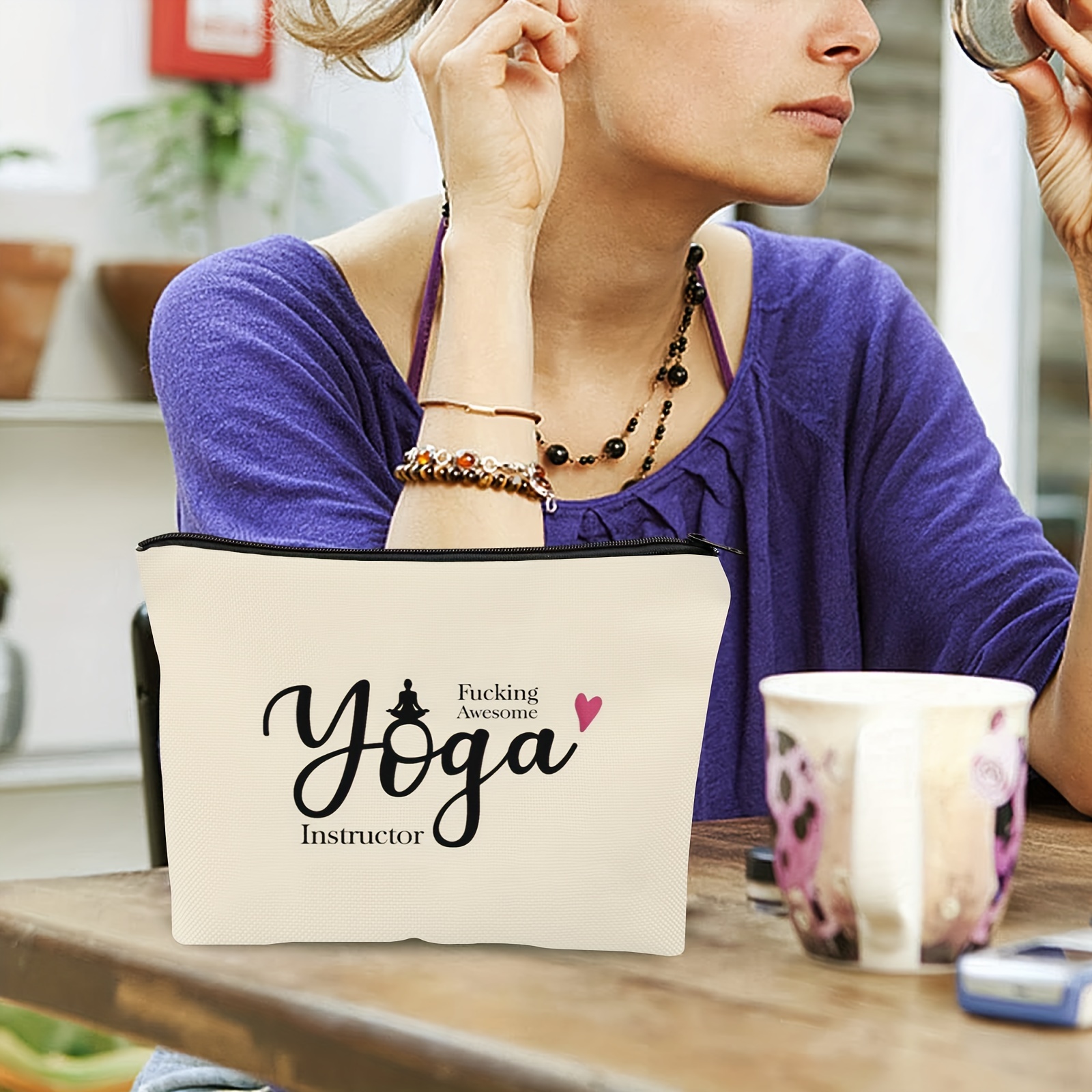  Yoga Lover Gift Makeup Bag Yoga Gifts for Women Yoga