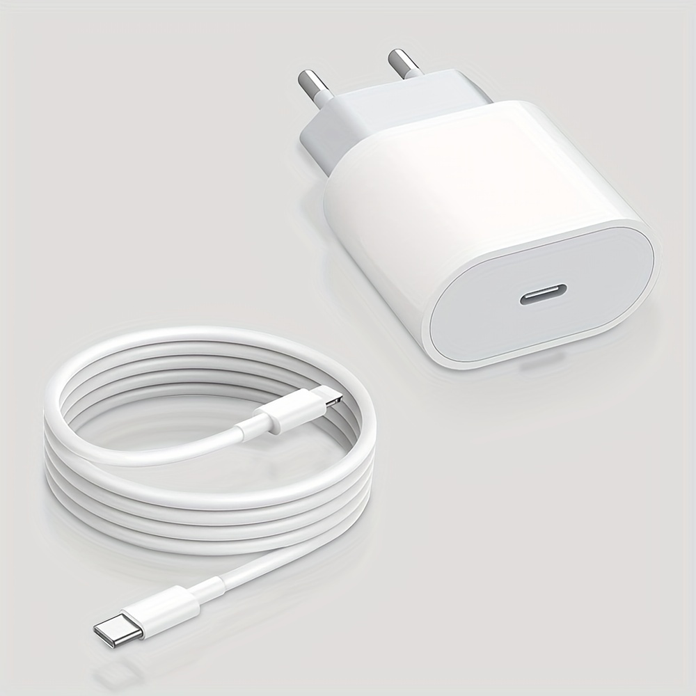 20W Chargeur Adaptateur USB-C + Câble Charge Rapide iPhone 14 13 12 11 X 8  7 Max