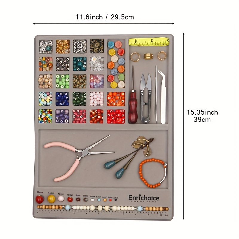 Pvc Combo Beading Board For Diy Bracelet Necklace And Other Temu