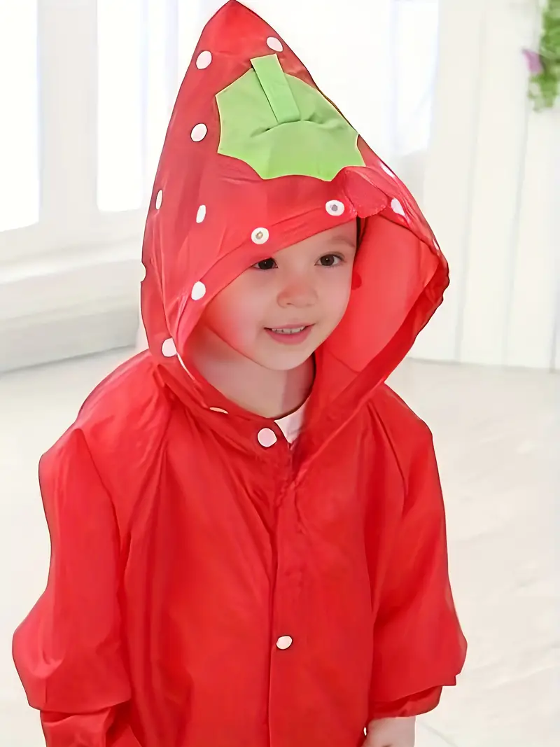 cute cartoon animal raincoat for kids waterproof and stylish ideal for height 90 130 cm details 6