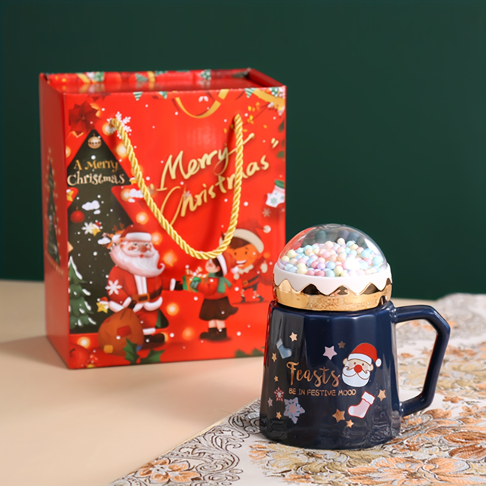 Mug 500ml Ceramic Christmas, Christmas Coffee Mug, Ceramic Coffee Cup
