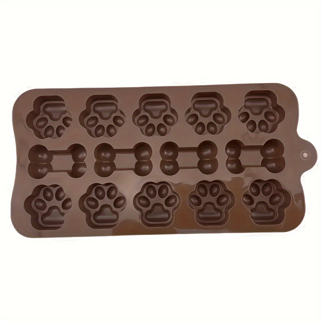 6PCS Silicone Molds Puppy Dog Paw and Bone, Elegant Chocolate Molds for  Baking, Non-Stick gummy molds, Dog Treat Molds, Used for Chocolate