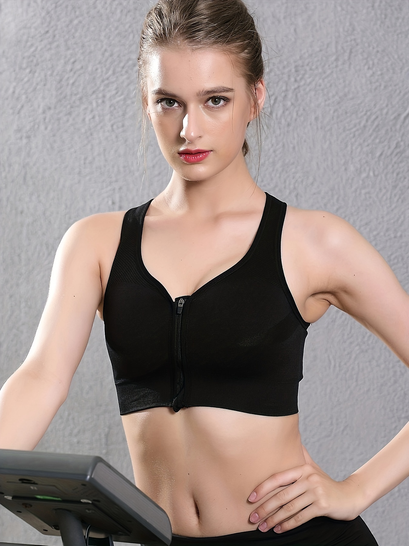 Women's Shockproof Sports Running Fitness Bra: Get Ready - Temu