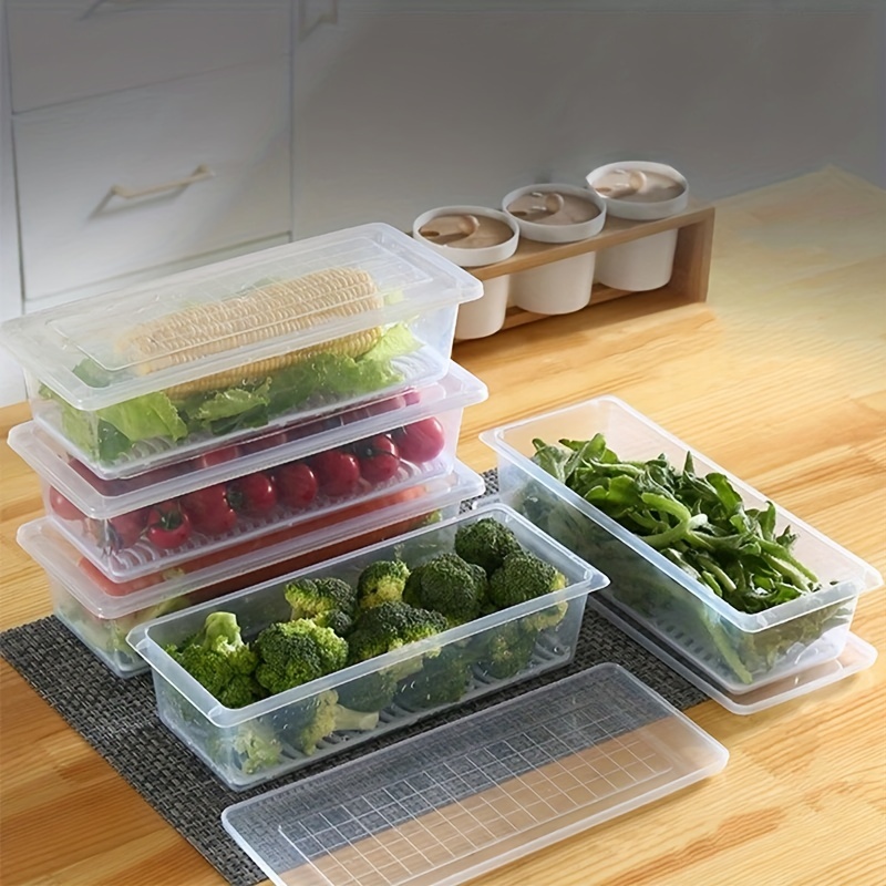 Produce Saver Containers For Refrigerator Fridge Produce - Temu