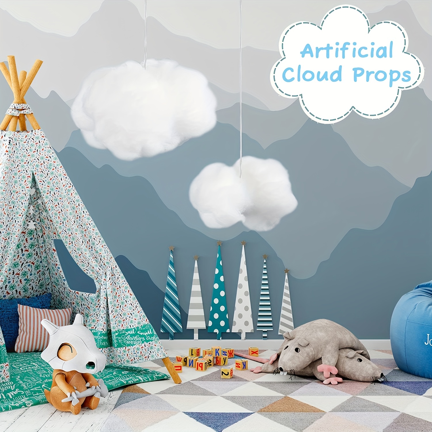 3d Cloud Decorations Hanging Clouds For Ceiling Cloud Party - Temu