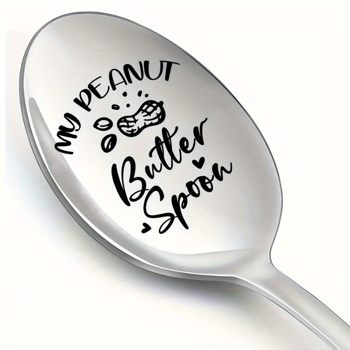 My Peanut Butter Spoon Stainless Steel Spoon For Restaurant Best Peanut  Butter Spoon Dessert Spoon Gift For Mom Dad Birthday Christmas Gift For  Restaurants/cafe - Temu