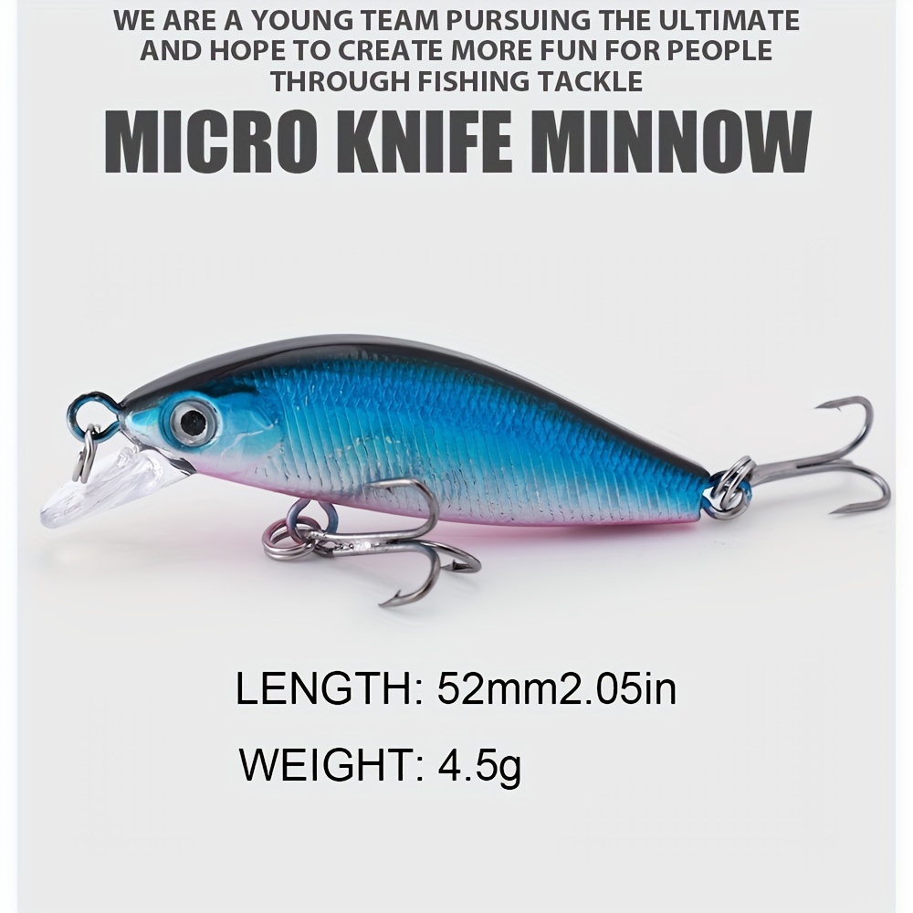 Micro Knife Minnow Fishing Lure Bait Artificial Plastic - Temu
