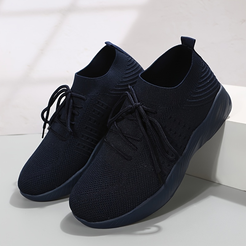 Breathable Lace Up Running Shoes Soft Sole Sneakers