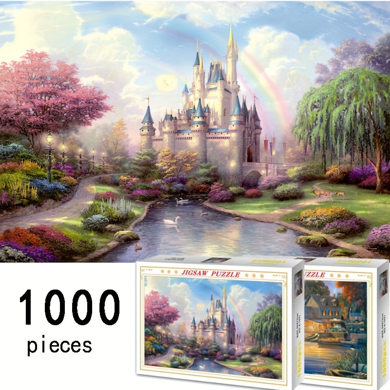 Aesthetic Dream Castle Jigsaw Puzzles Adult Landscape And - Temu