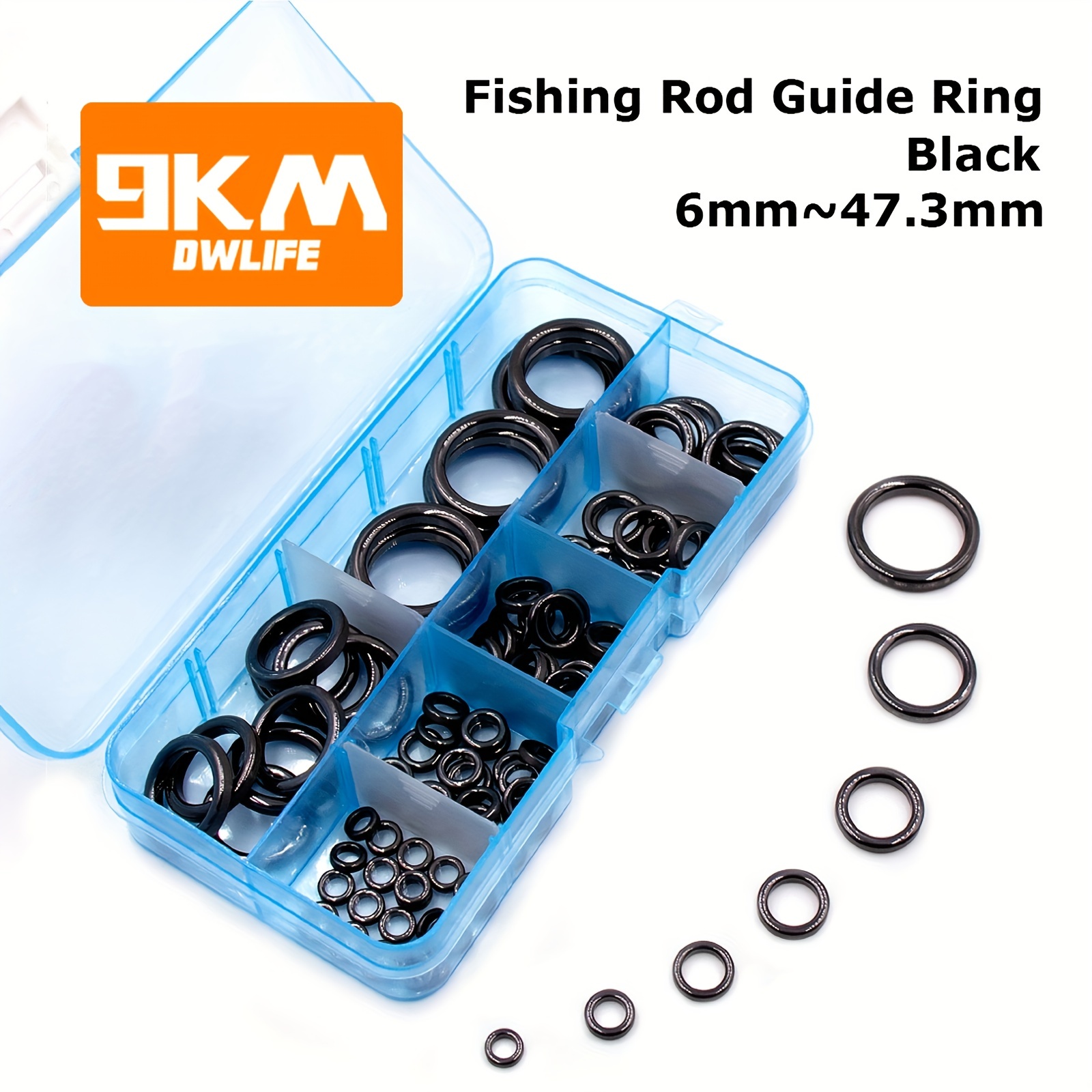 28/50/100/150pcs Fishing Rod Guides Ring, Wear Resistant Ceramic Ring, Rod  Repair Replacement Kit, Fishing Accessories