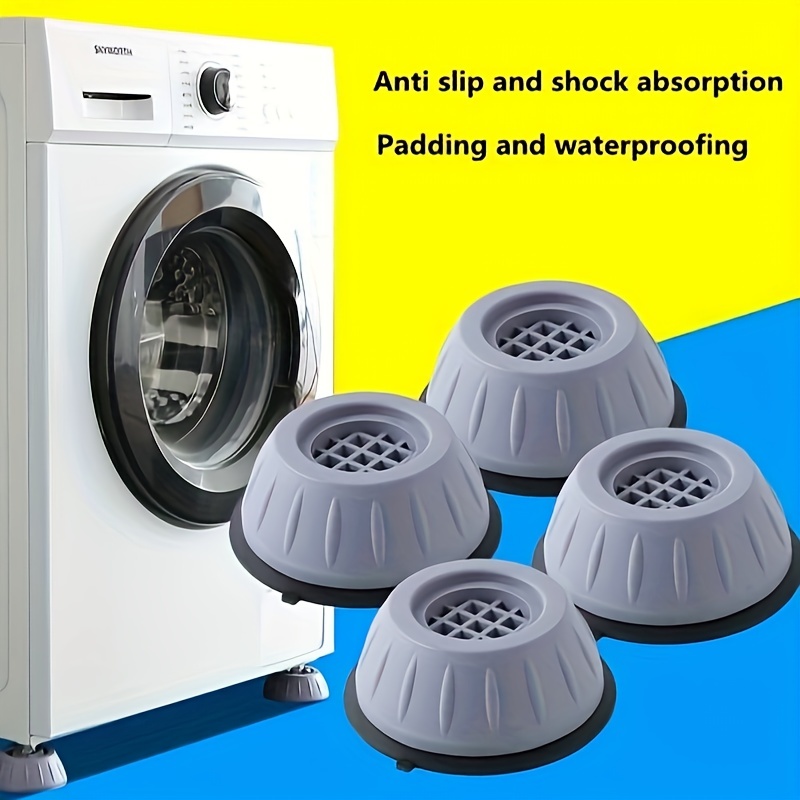  Base de rodillo ajustable para lavadora, soporte portátil para  lavadora y secadora, rodillo, frigorífico, soporte de pedestal con 8 ruedas  giratorias de goma de bloqueo : Electrodomésticos