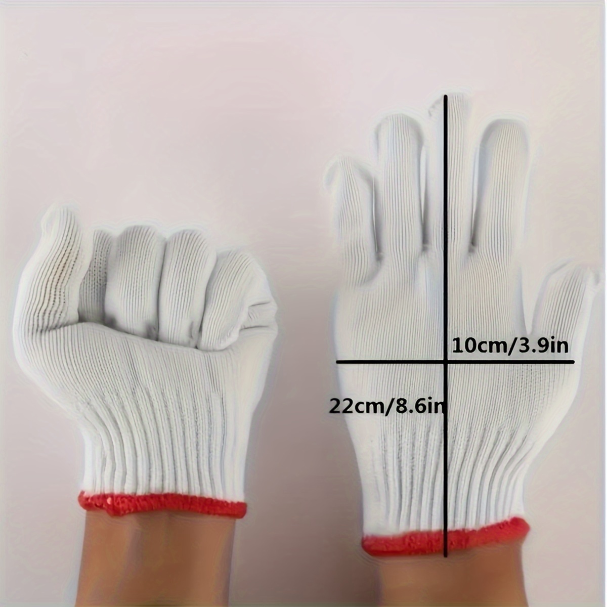 Work Gloves, Garden Gloves, Men & Women White Cotton Safety Gloves, Liner  For Bbq Cooking Industry Warehouse Construction - Temu