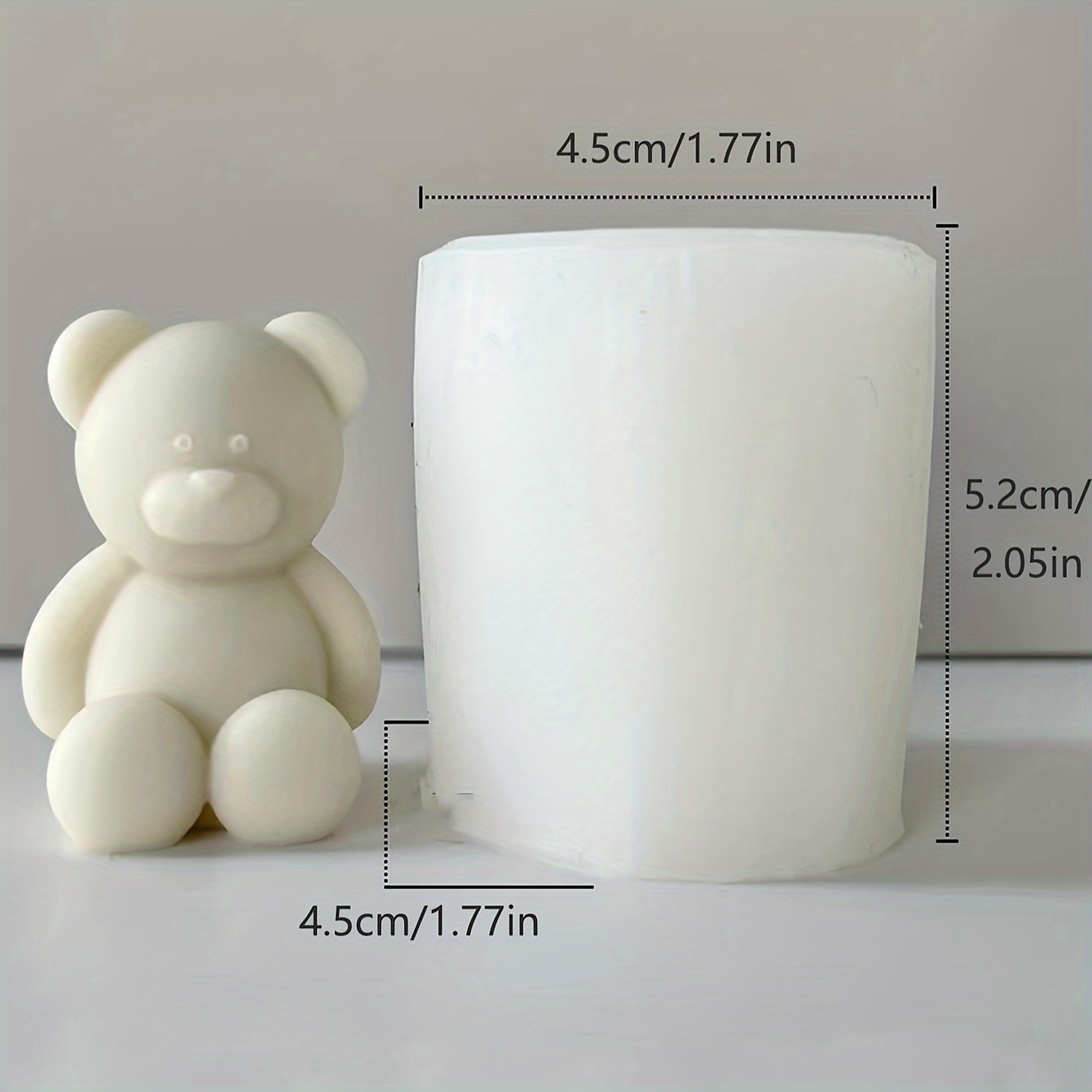 Silicone mold 3d Bear for soap, candles, gypsum, chocolate Silicone mold  Bear mold