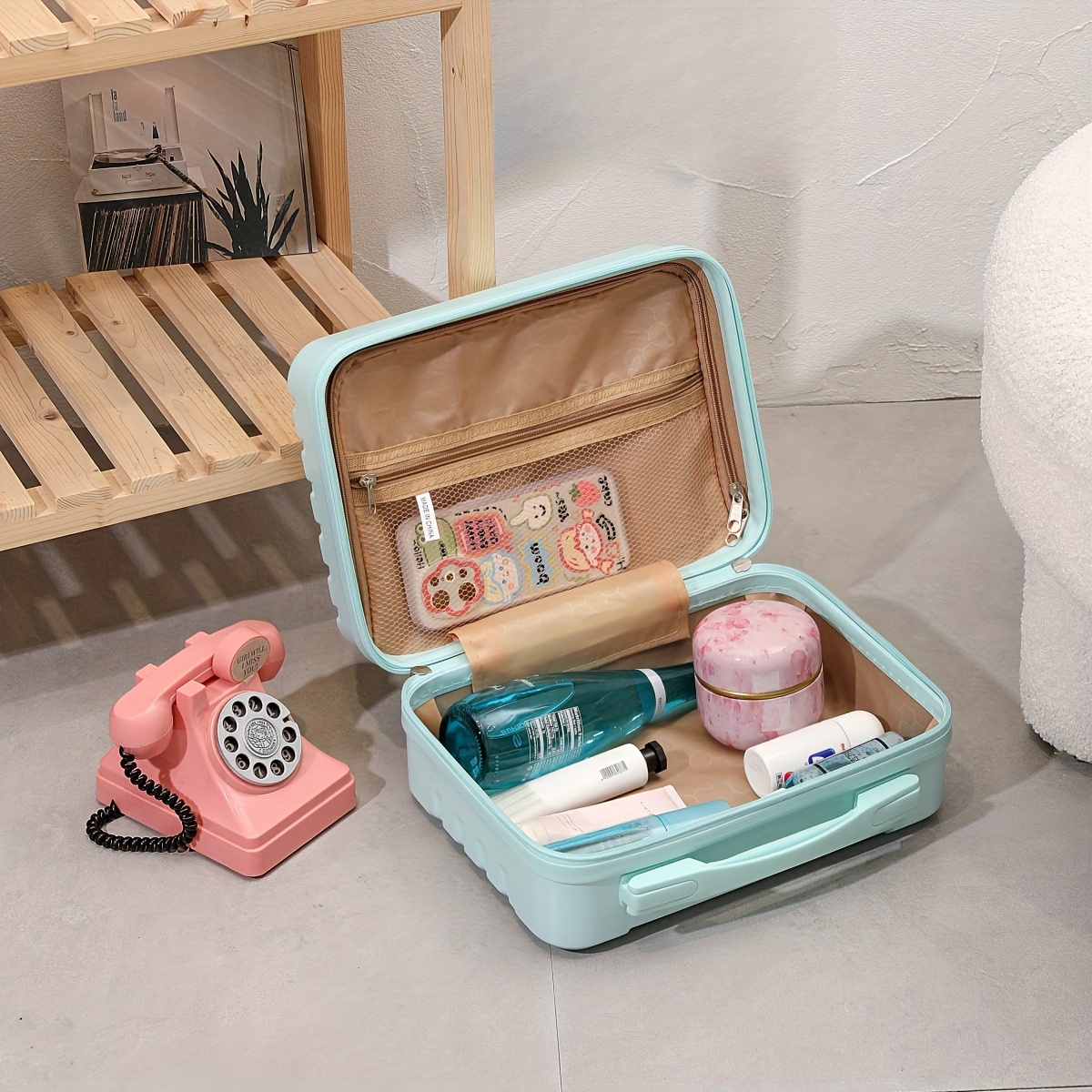 Handgepäck-Kosmetiktasche, Mini-Aufbewahrungstasche Für Frauen, Kleine  Geschenkbox Für Unternehmen, Stilvolle Vintage-Leichtgewicht-Koffer Für