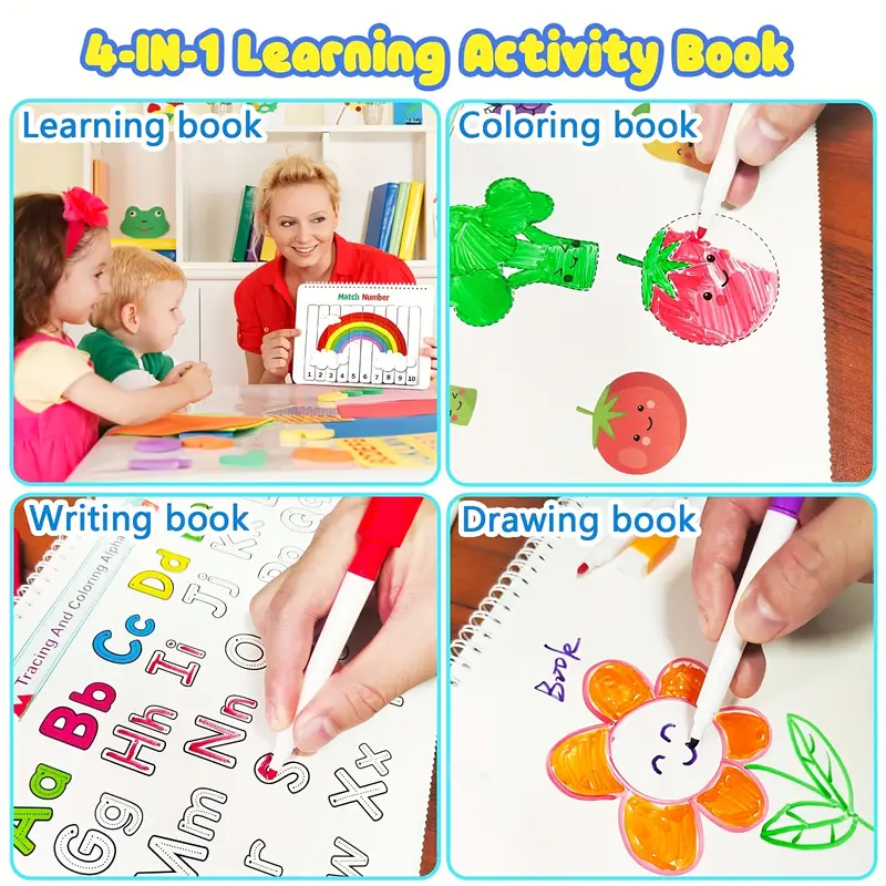 Actividades Aprendizaje Preescolar Montessori: Libro - Temu
