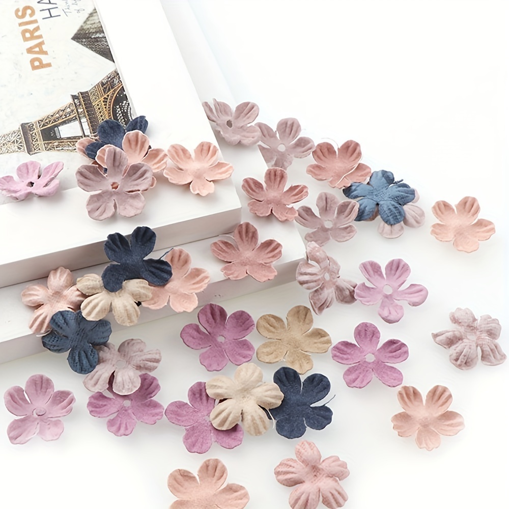 

30pcs Five-petal Sunflower, Leather Flowers