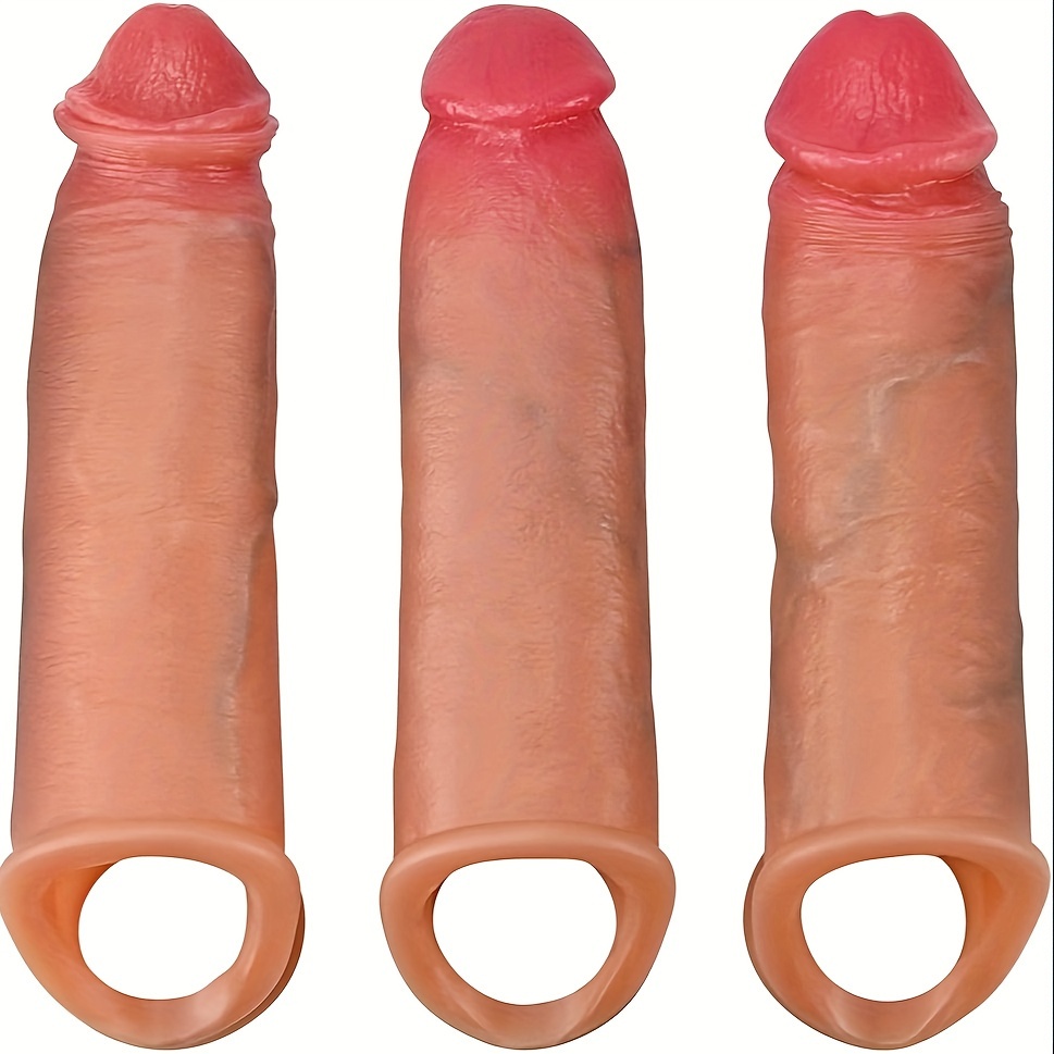 Silicone Penis Sleeve Cock Sleeve Male Sex Toy Penis Temu Canada