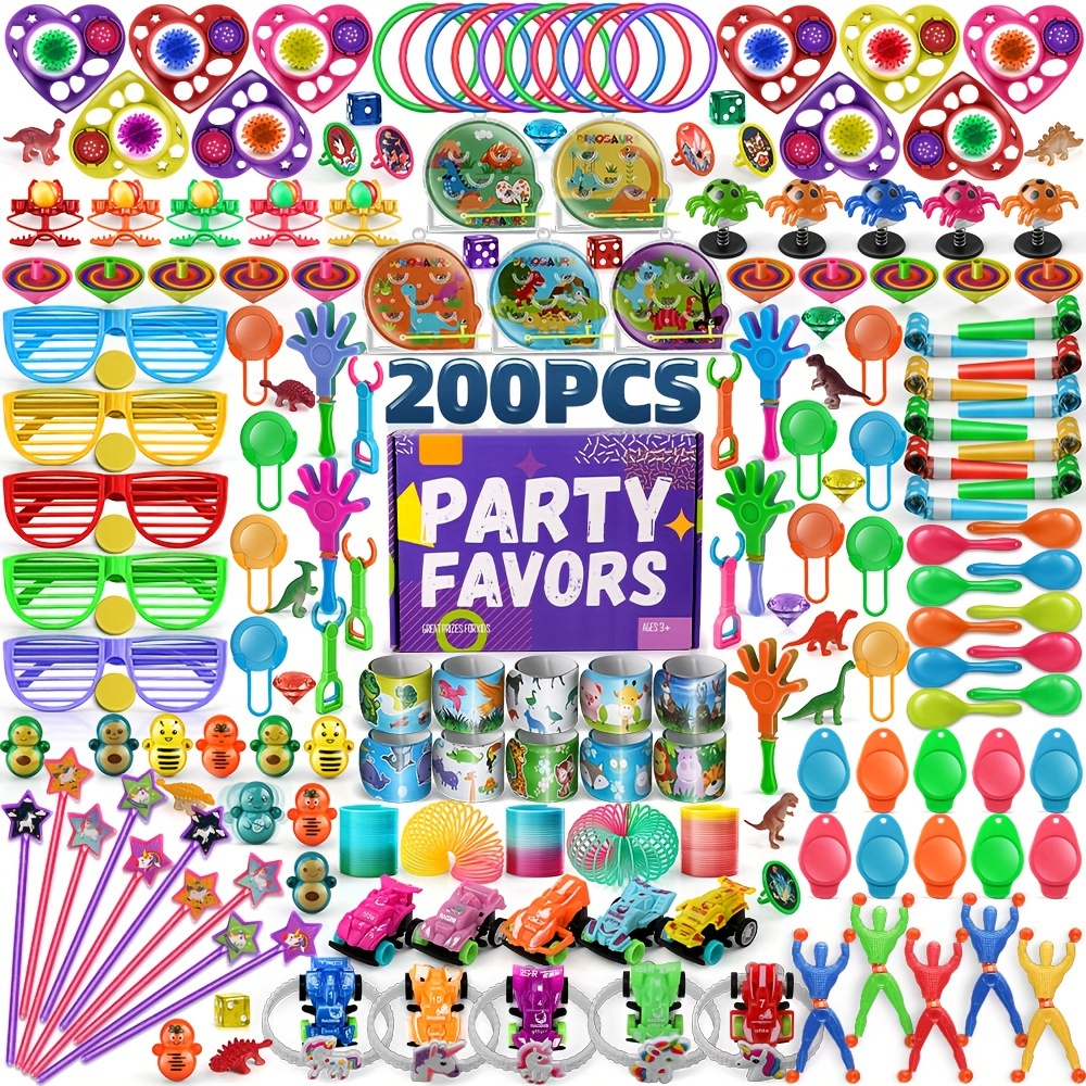  60PCS Dinosaur Toys Party Favors for Kids 4-8 Years Old, Bulk  Assembly Dino Toys for Classroom Treasure Box, Valentines Goodie Bags  Stuffers Birthday Gifts Carnival Prizes, Pinata Fillers for Kids 