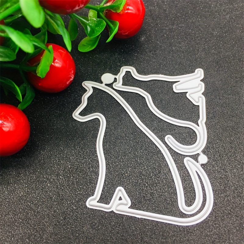 Cat Greeting Card Card Diy Dog Embossing Knife Mold Metal - Temu Australia