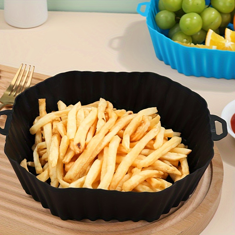 Silicone Air Fryer Basket Liners, 1Pcs Reusable Air Fryer Silicone