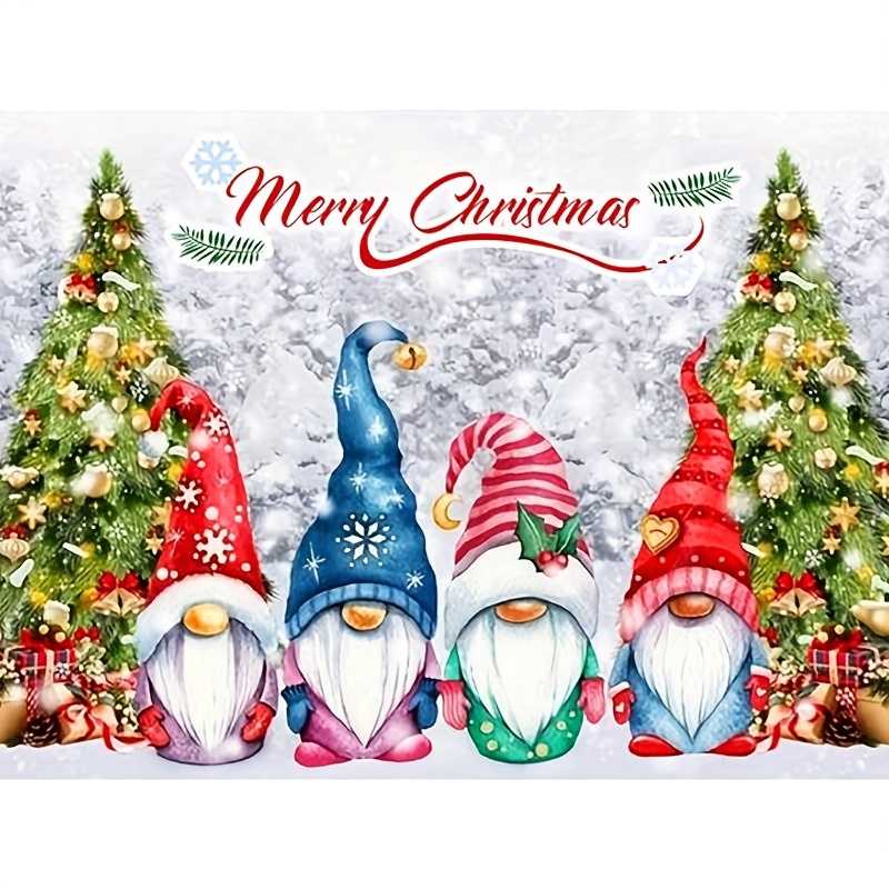 Christmas Gnome Artificial Diamond Art Painting Kits For - Temu