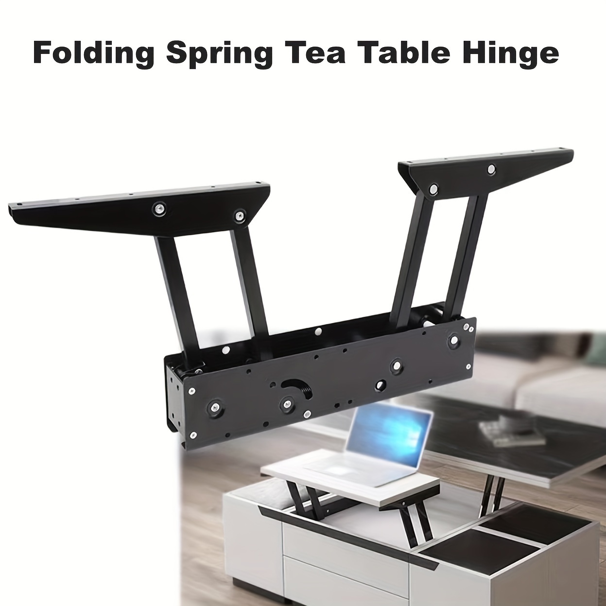 1pair plegable levanta el marco de elevación superior del hardware del  mecanismo de la mesa de centro de las bisagras de la primavera