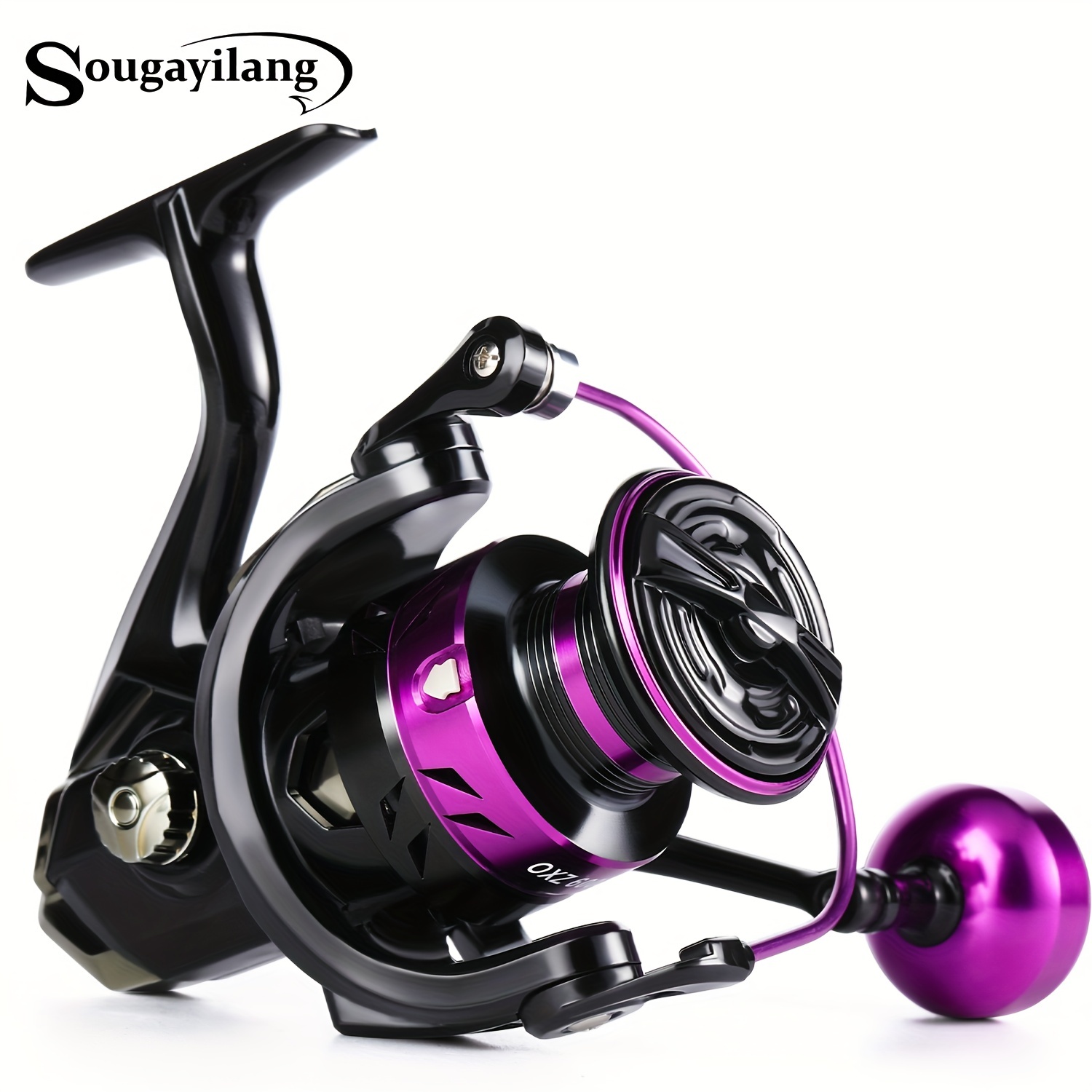 Sougayilang Spinning Fishing Reel 5.2:1 Gear Ratio Smooth Light Weight  1000-4000 Series For Bass Trout Freshwater Saltwater Fishing Reel