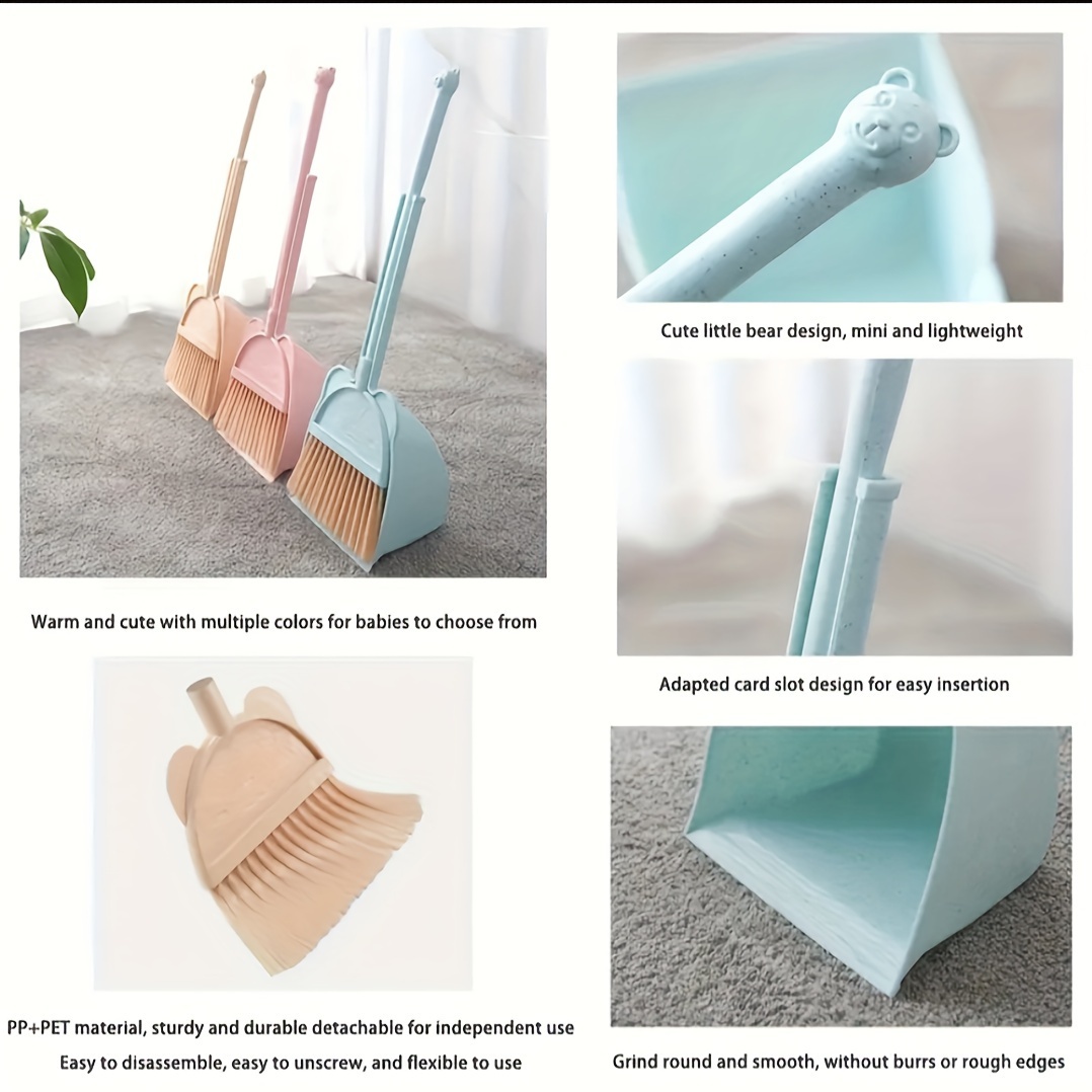 a set of adorable mini broom and mop kit a broom and mop set for home use mini broom combination cleaning supplies cleaning tools details 1