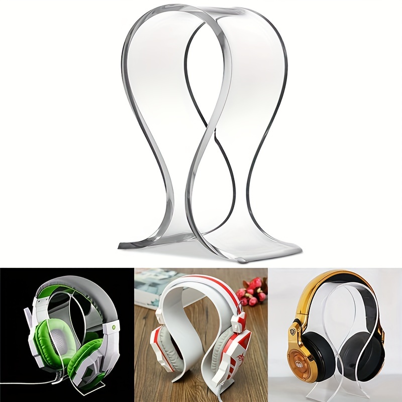 DEZCTOP Soporte para auriculares debajo del escritorio, soporte para  auriculares para juegos de PC, accesorios de soporte para auriculares,  soporte de