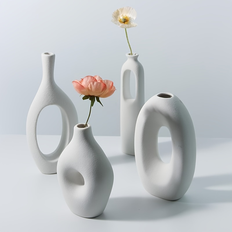 Creativity Large Gradient Ceramic Vase European Modern Matte Green