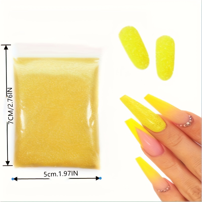 Bag Sparkling Sugar Nail Glitter For Diy Nail Art - Shiny Candy Coat Effect  - Spring/summer Color Pigment - Fine Powder - Temu Australia