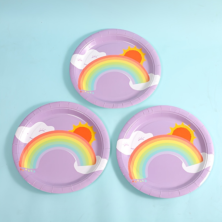 Rainbow Tissue Paper Disc Party Backdrop