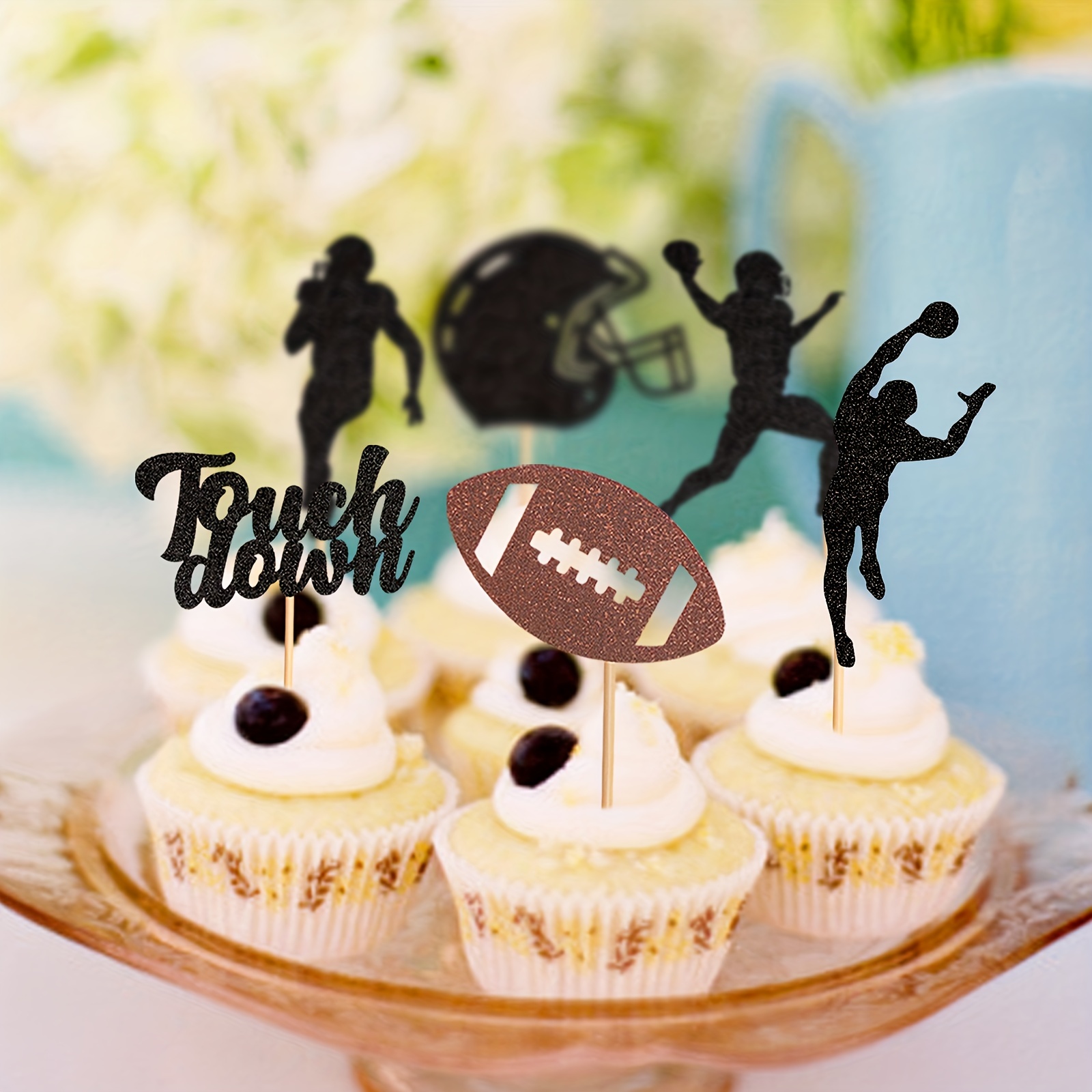 Super Bowl Edible Birthday Cake Topper