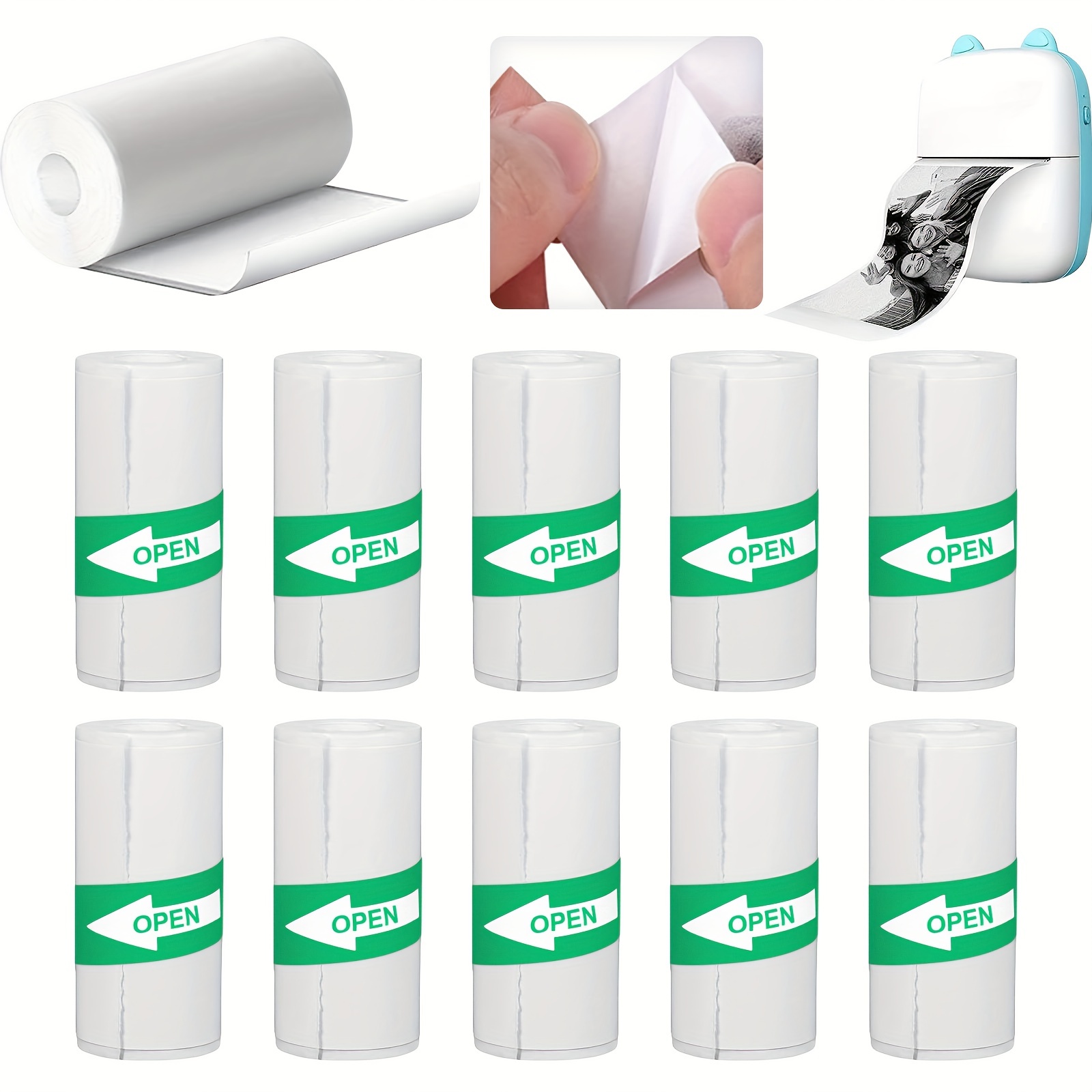 Mr-Label Papel adhesivo de vinilo blanco mate para imprimir – Etiqueta  impermeable de hoja completa – para impresora de inyección de tinta y  láser