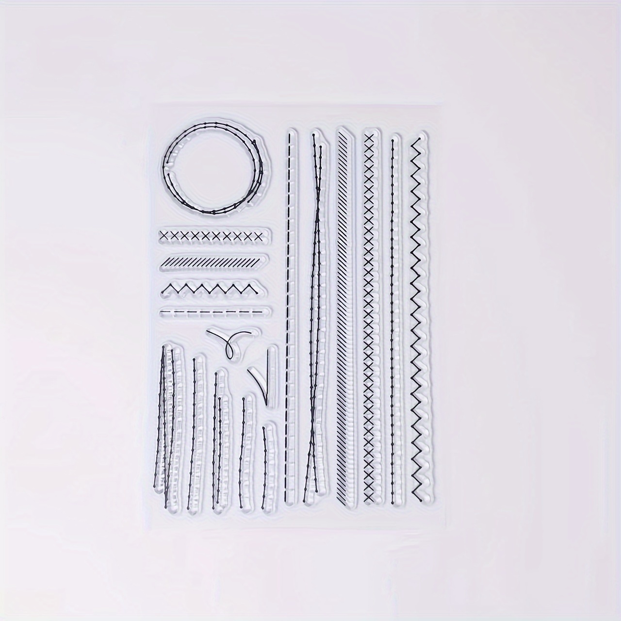 Art Lines With Round Clear Stamps For Making, Decoration And Diy Scrapbooking Album Diy Crafts