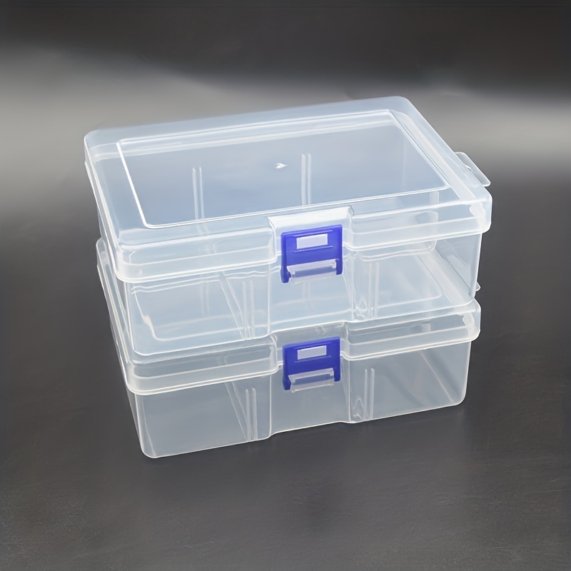 Caja de almacenamiento transparente esmerilada de 1 pieza