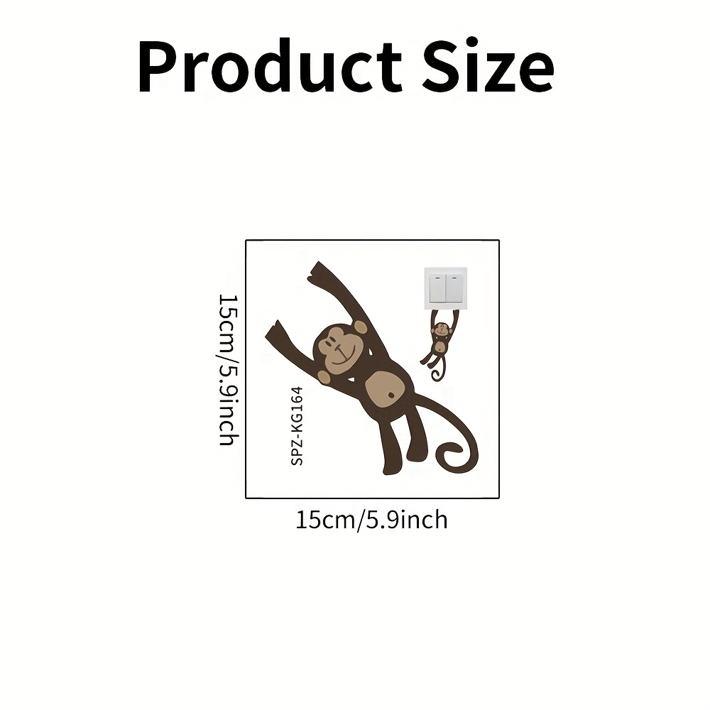 Cartoon Monkey Wall Sticker Self Adhesive Bedroom And Living Room Switch  Decoration Switch Sticker, Cute Aesthetic Stuff, Cool Gadgets, Unusual Items,  Room Decoration, Aesthetic Room Decor, Home Decoration, House Decor - Temu