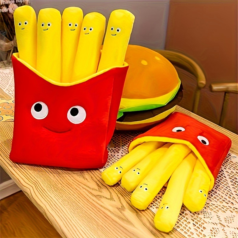 1pc Smiling French Fries Plush Toy Perfect for Emotional Support