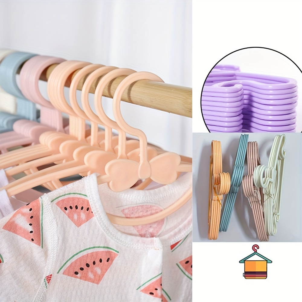 Portable Kid Clothes Hangers Bow knot Design Clothes Drying - Temu