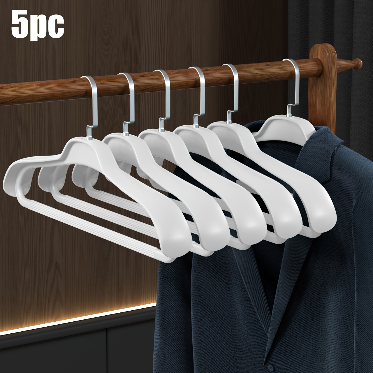Coat Hanger Curved Shoulder Design Hanger Durable Non-slip Wide Shoulder  Hangers Organize Clothes Effortlessly