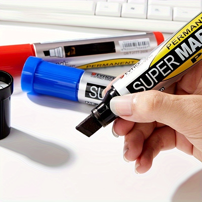 Oil based Marker Black Large capacity Thick Marker Pen - Temu