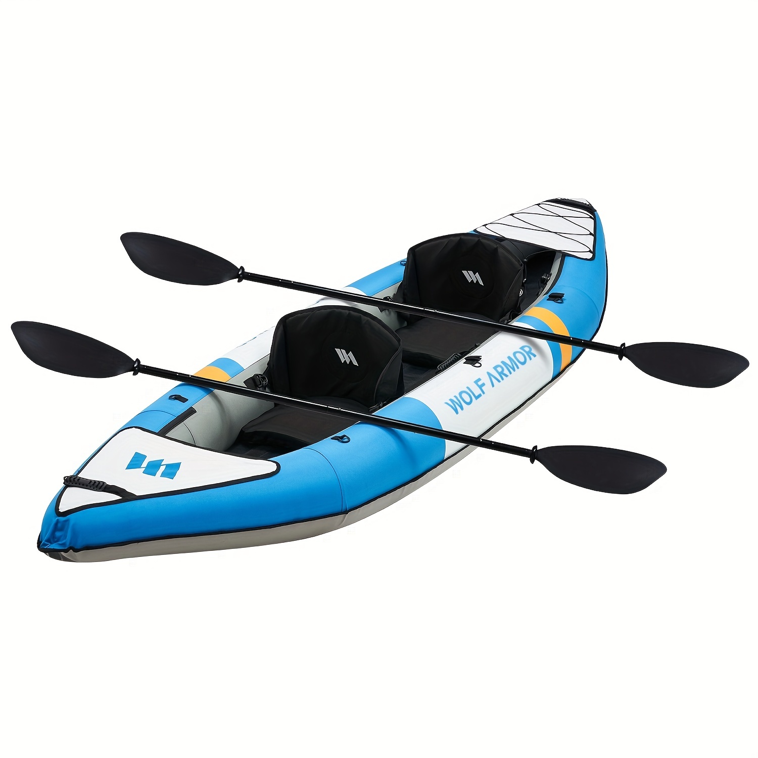 Inflatable Recreational Touring Kayak with EVA Padded Seats, 2 Person  Tandem Inflatable Kayak with All The Accessories, Lake, River, and Ocean  Kayaks