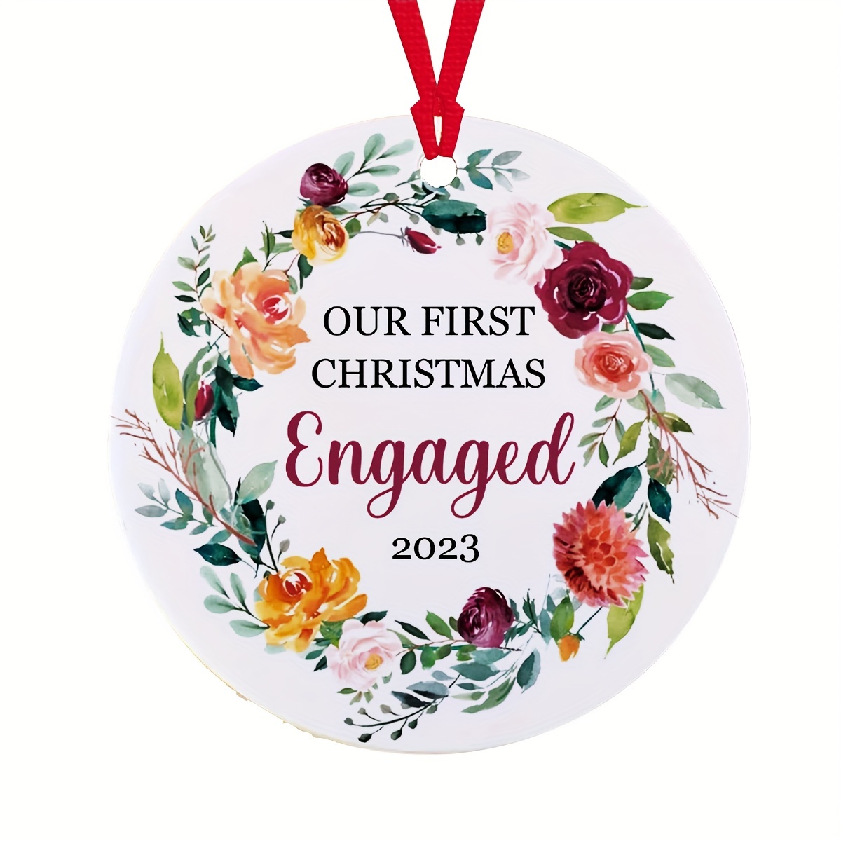 First Christmas Married Ornament 2023, Wedding Gifts for Couple