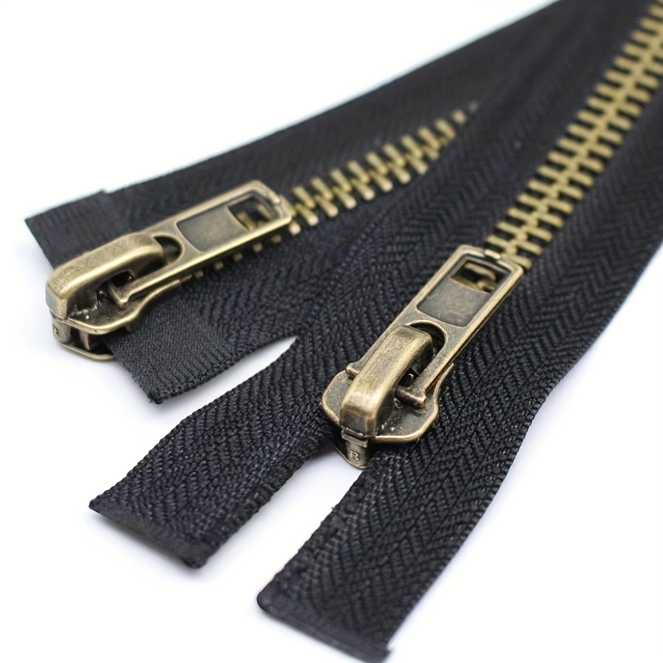 1pc 8 Zipper Large Antique Brass Y Teeth 20 24 28 30 32 Inch Metal Zippers  For Jackets Coats Sewing Crafts, Free Shipping On Items Shipped From Temu