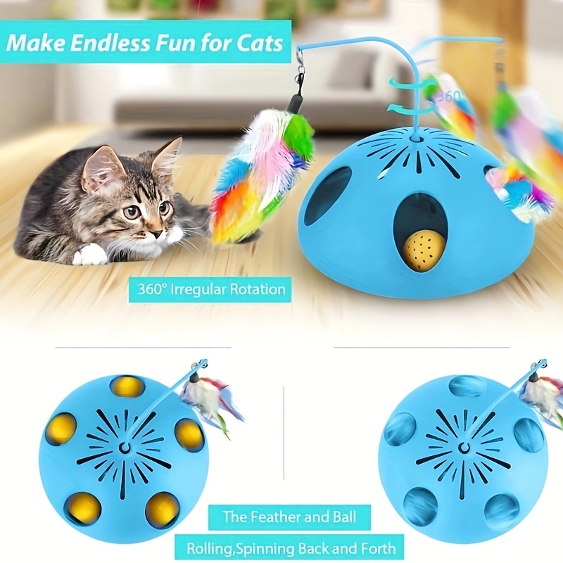 Pet Life ® 'Windmill' Jouet pour chat rotatif à ventouse – KOL PET