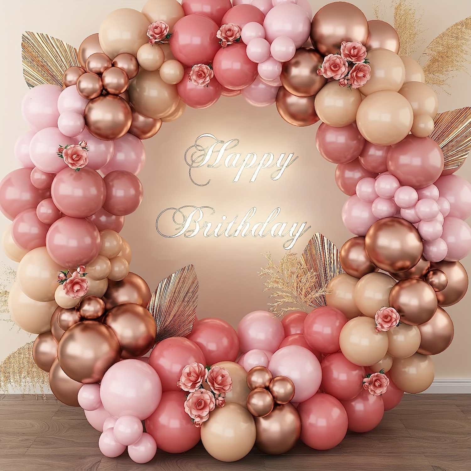 Decoraciones de cumpleaños número 40 para mujer, incluyendo pancarta de  cumpleaños de 40 años rosa dorado rosa y kit de guirnalda de arco de globos  de